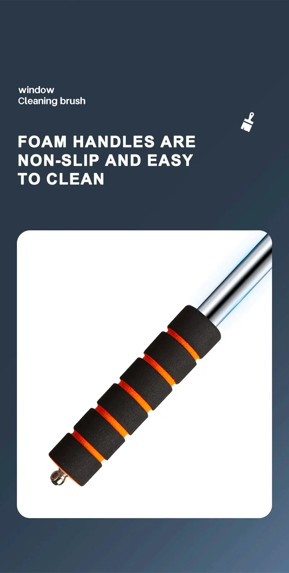 SEAMETAL Car Front Windshield Defogging Brush Telescopic Long Handle Car Household Glass Clean Brushes Dust Remover Tool Pi-Mart