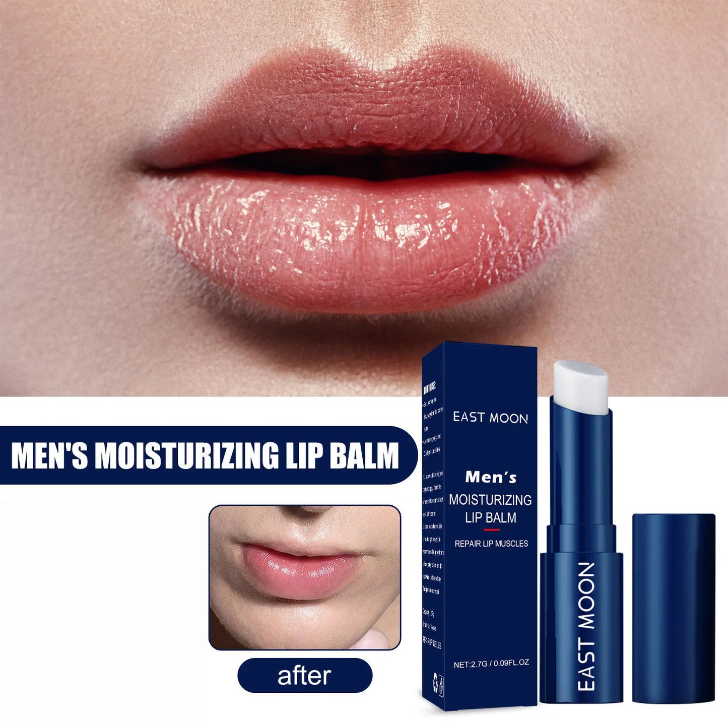 Men's Lip Balm, Exfoliating, Lip Protection, Anti-chapped Lips, Hydrating, Moisturizing, Lip Care Pi-Mart