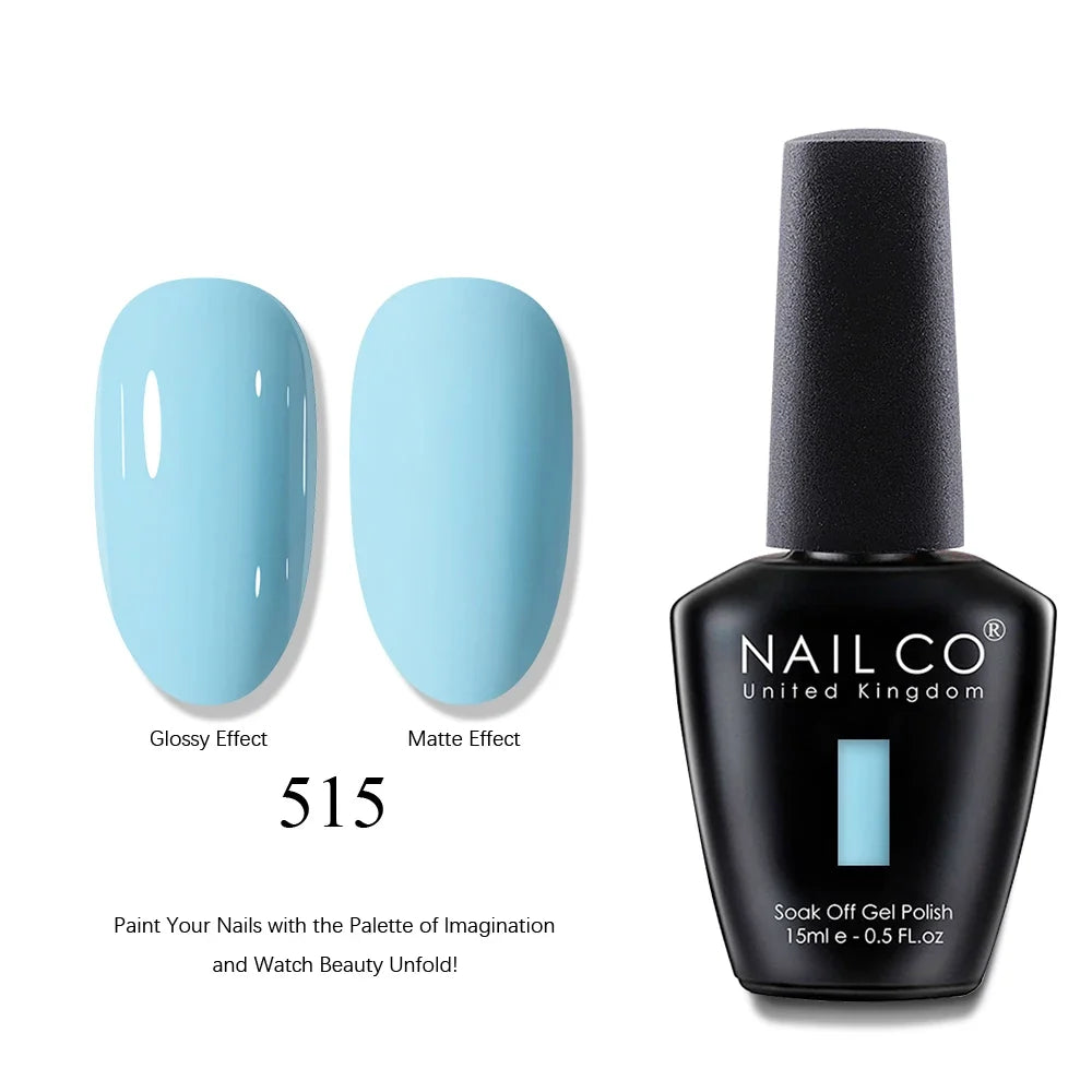 NAILCO 15ml Brown Nails Art Red Color Gel Nail Polish Semi-permanent UV Gel Polish Coffee Manicure Chocolate Hybrid Nail Varnish Tri Light Beauty
