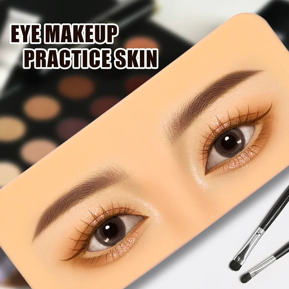 Premium 5D Silicone Eyebrow Tattoo Practice Training Skin Pad for Eye Permanent Makeup Board Beauty Academy Cosmetic Synthetic Pi-Mart