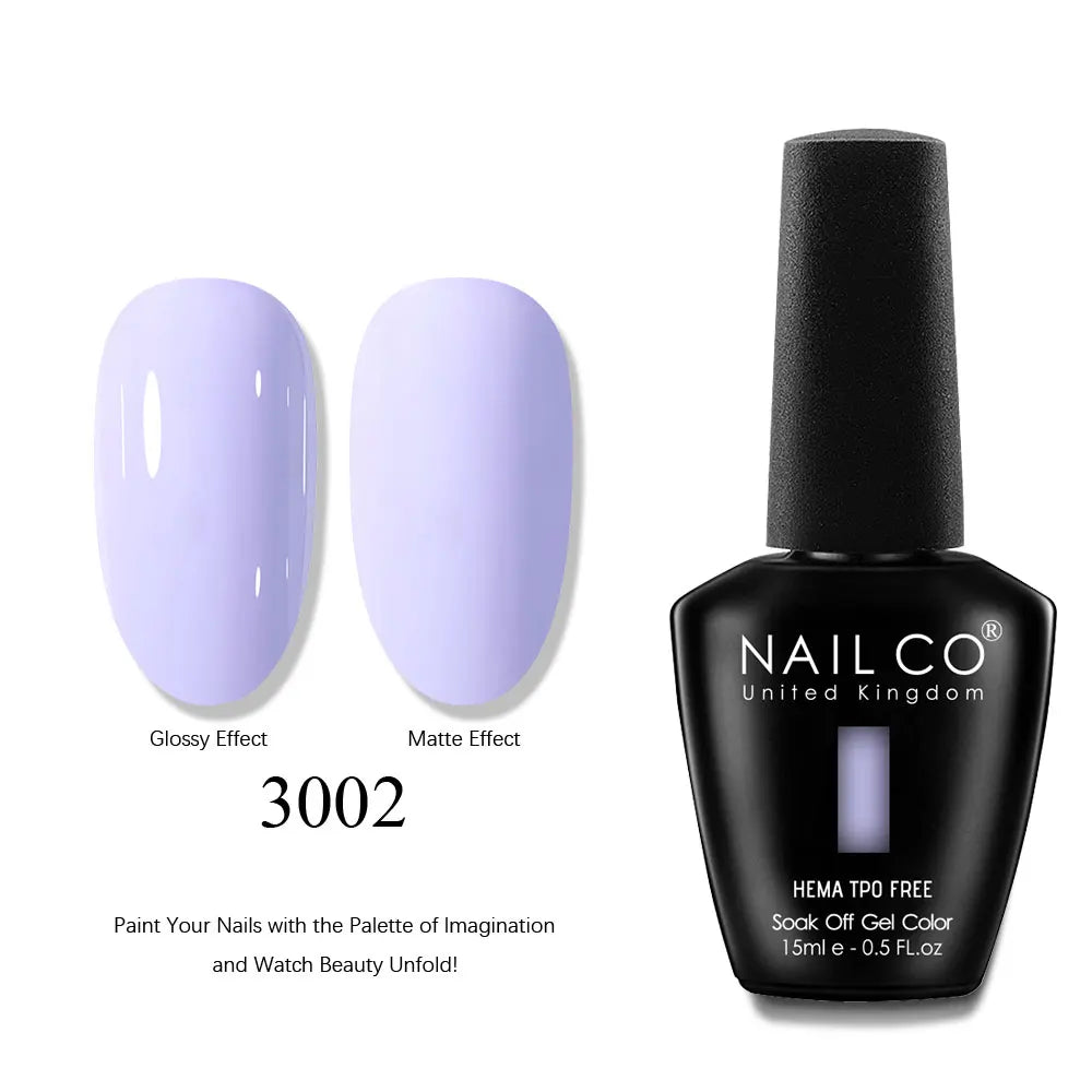 NAILCO 15ml Nails Art Gel Lack Polish Summer Hybrid Nail Varnish Manicure UV Top Coat Base HEMA TPO FREE Esmalte Nail Gel Polish Tri Light Beauty