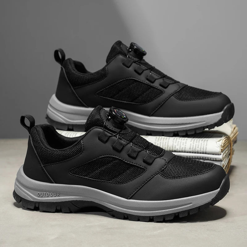 Men'S Spring And Autumn Sports Shoes Rotating Buckle Comfortable And Non Slip Hiking Sports Shoes Plus Size Men'S Shoes 39-48 Pi-Mart
