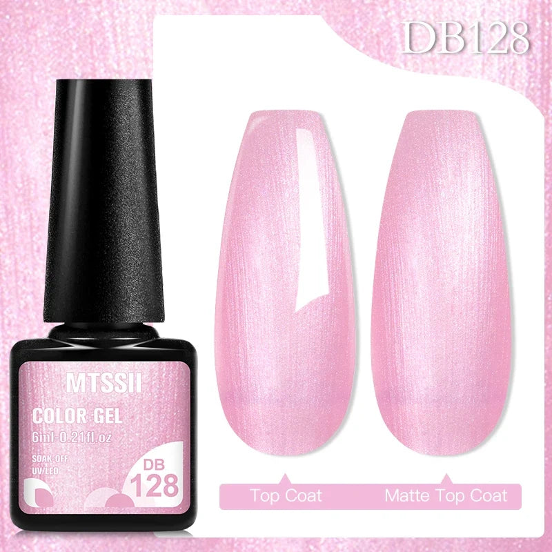 Mtssii 6ML Chocolate Color Gel Nail Polish Brown Semi Permanent UV Gel Autumn Winter Popular Soak Off Nail Art Gel Varnishes Tri Light Beauty