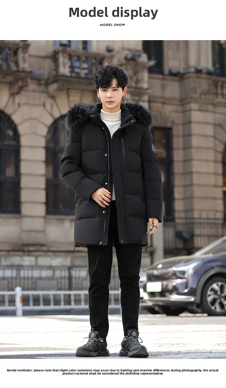 High Brand White Goose Down Jacket Coat Parka Men's Clothing Winter Padded Puffer Jackets Luxury Hooded Padding Outerwear HWY309 Pi-Mart