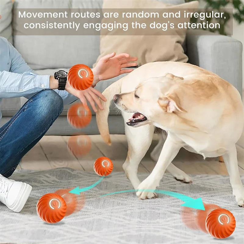 Smart Dog Toy Ball Electronic Interactive Pet Toy Moving Ball USB Automatic Moving Bouncing for Puppy Birthday Gift Cat Products Pi-Mart