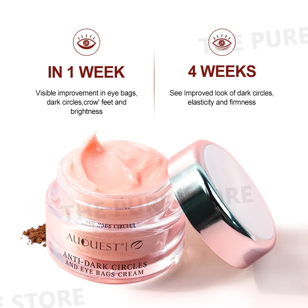 AUQUEST Eye Bags Dark Circles Eye Cream Under Eye Skin Care Caffeine Brightening Peptide Firming Eye Care Beauty Cream Products Tri Light Beauty