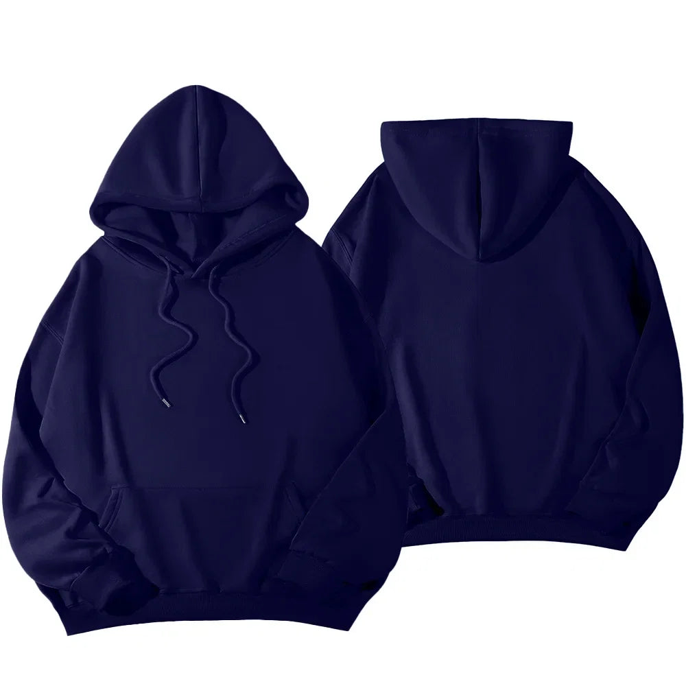 Women's Hoodies Pullover Spring Autumn Casual Hoodie 2026 Sweatshirts Solid Color Hoodies Oversize Black Sweatshirt Women Top LadyShow.Store
