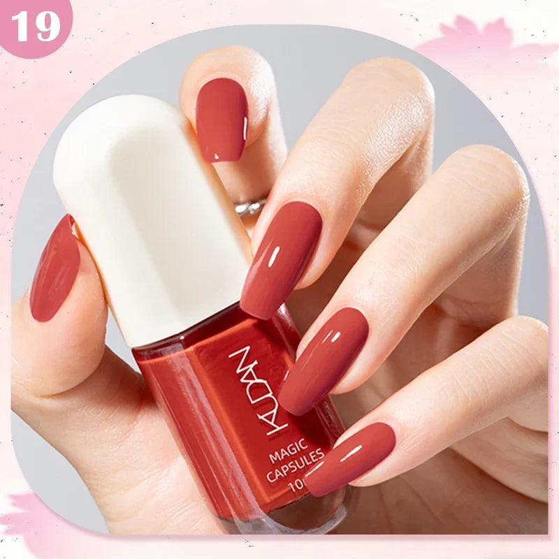 10ml Water-Based Peel Off Nail Polish 40 Colors Long Lasting Quick Drying No Need of Lamp to Cure Nail Supplies Manicure Nails Tri Light Beauty