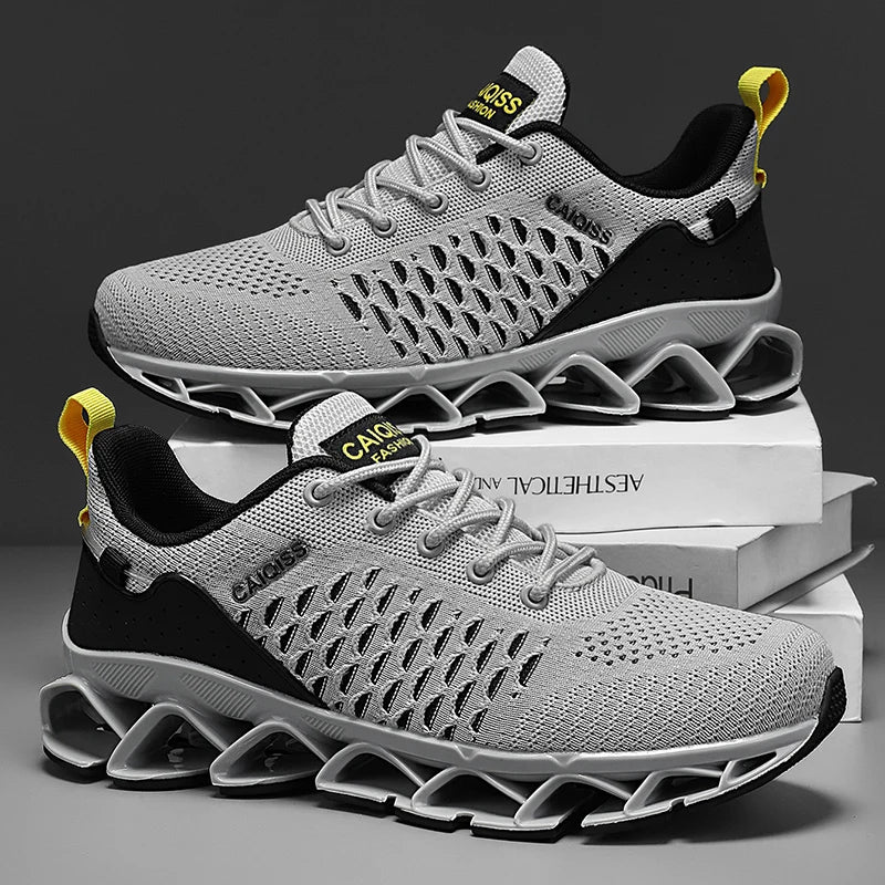 Casual Sneakers Mens Shock-absorb Running Shoes Lightweight Breathable Sports Shoes for Men 2026 New Trendy Gym Trainers for Man Pi-Mart