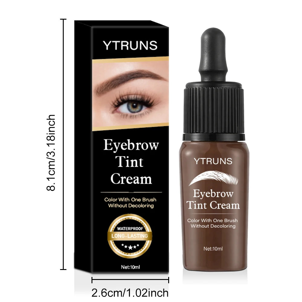 YTRUNS Peel Off Brow Tint, Long Lasting Eyebrow Dye Cream, Waterproof Sweatproof Smudge Proof Brow Makeup Pi-Mart