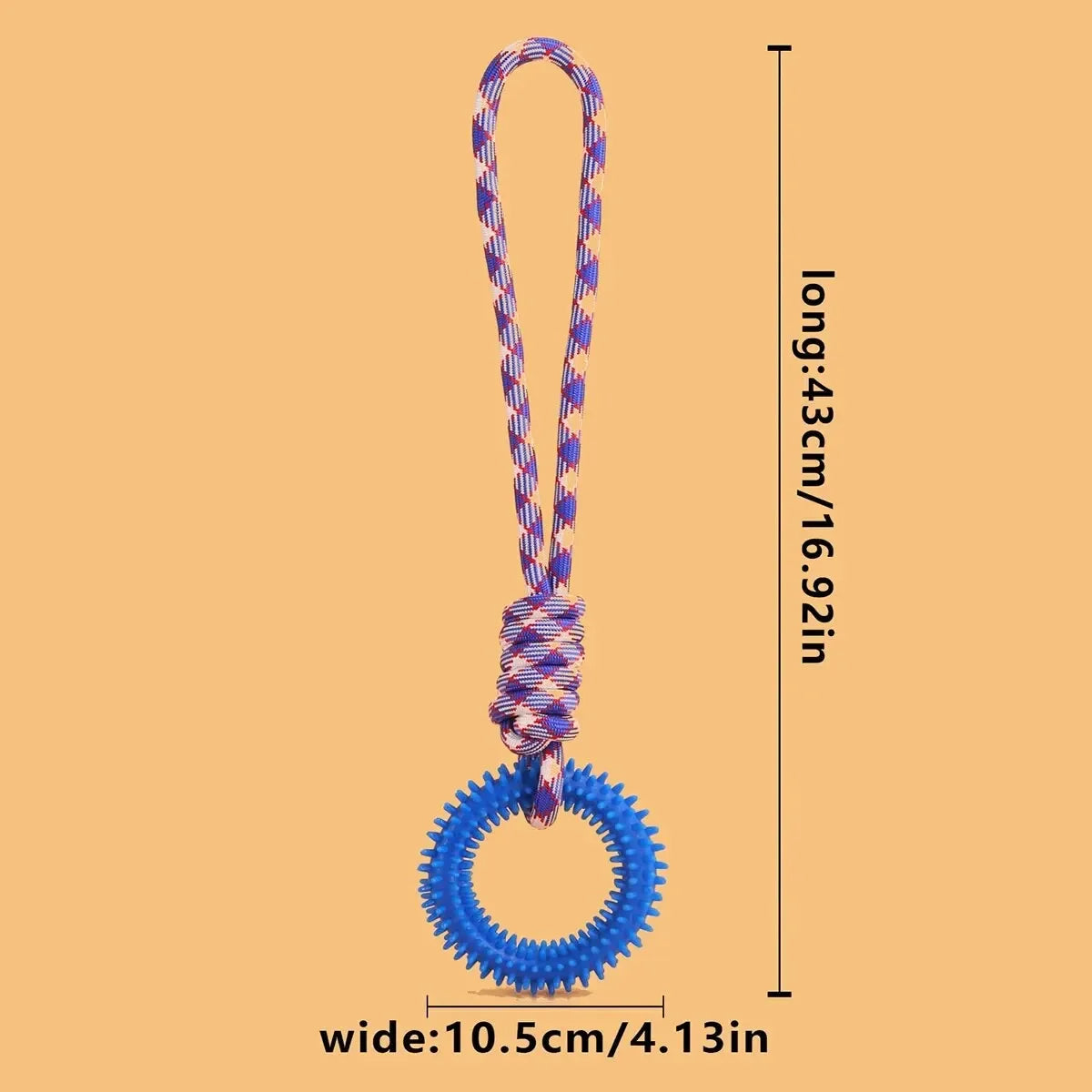 Dog Toys Chew Resistant Nylon Rope Toys Pet Colorful Woven Knot Rubber Toys Dog Self Fun Outdoor Swimming Toys Pet Supplies Pi-Mart