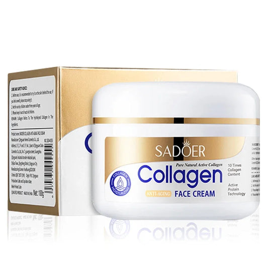 SADOER Collagen Firming Face Cream sknicare Moisturizing Hydrating Face Creams Faical Cream Beauty Face Skin Care Products Tri Light Beauty