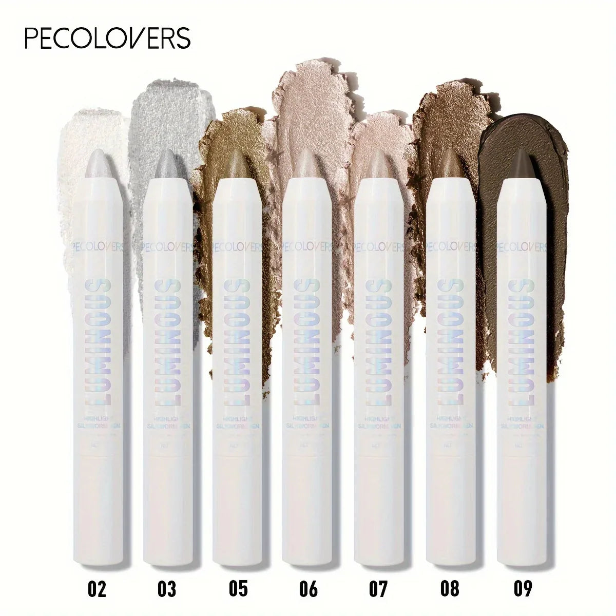 1PC Waterproof Eyeshadow Sticks Long Lasting High Pigmented Shimmer Glitter And Matte Neutral Brown Eyeshadow Pencil Crayon LadyShow.Store