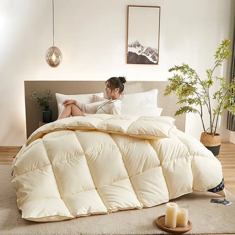 Feather Down Duvet Soft and Warm Perfect for Home Decor Pi-Mart