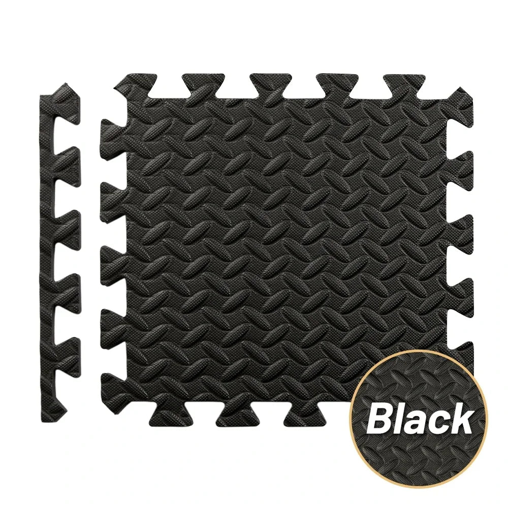 4~20Pcs Puzzle Fitness Mat, Eva Interlocking Foam Floor Tiles for Home Gym, Home Gym Equipment Mat, Non-Slip Floor Mat for Kids Pi-Mart