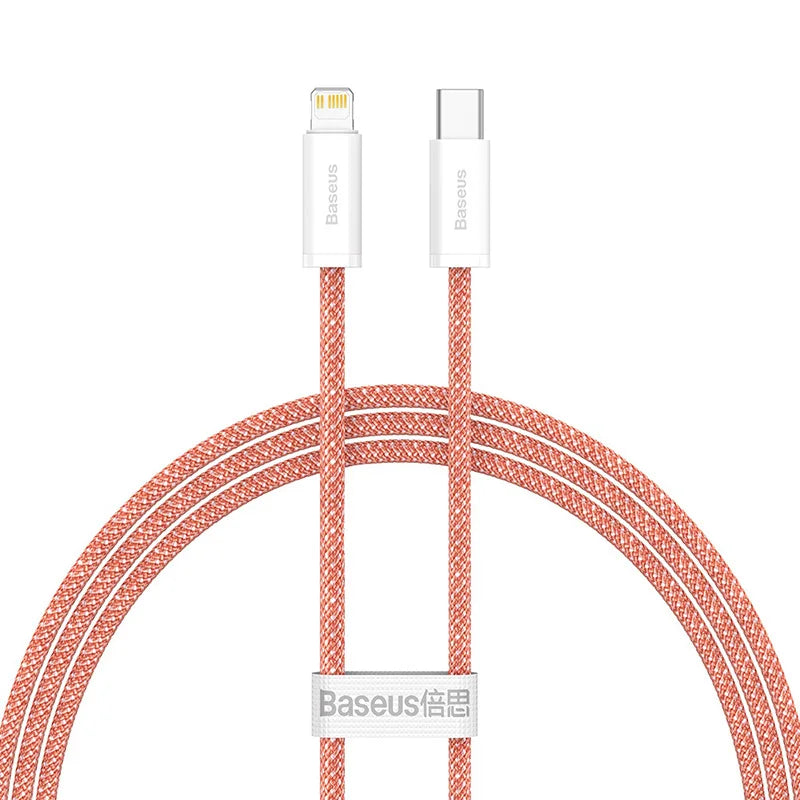 Baseus USB C Cable For IPhone 14 13 12 11 Pro Max Xs Plus 20W 30W Fast Charging Cable Type C Data Wire For ipad Macbook Pi-Mart