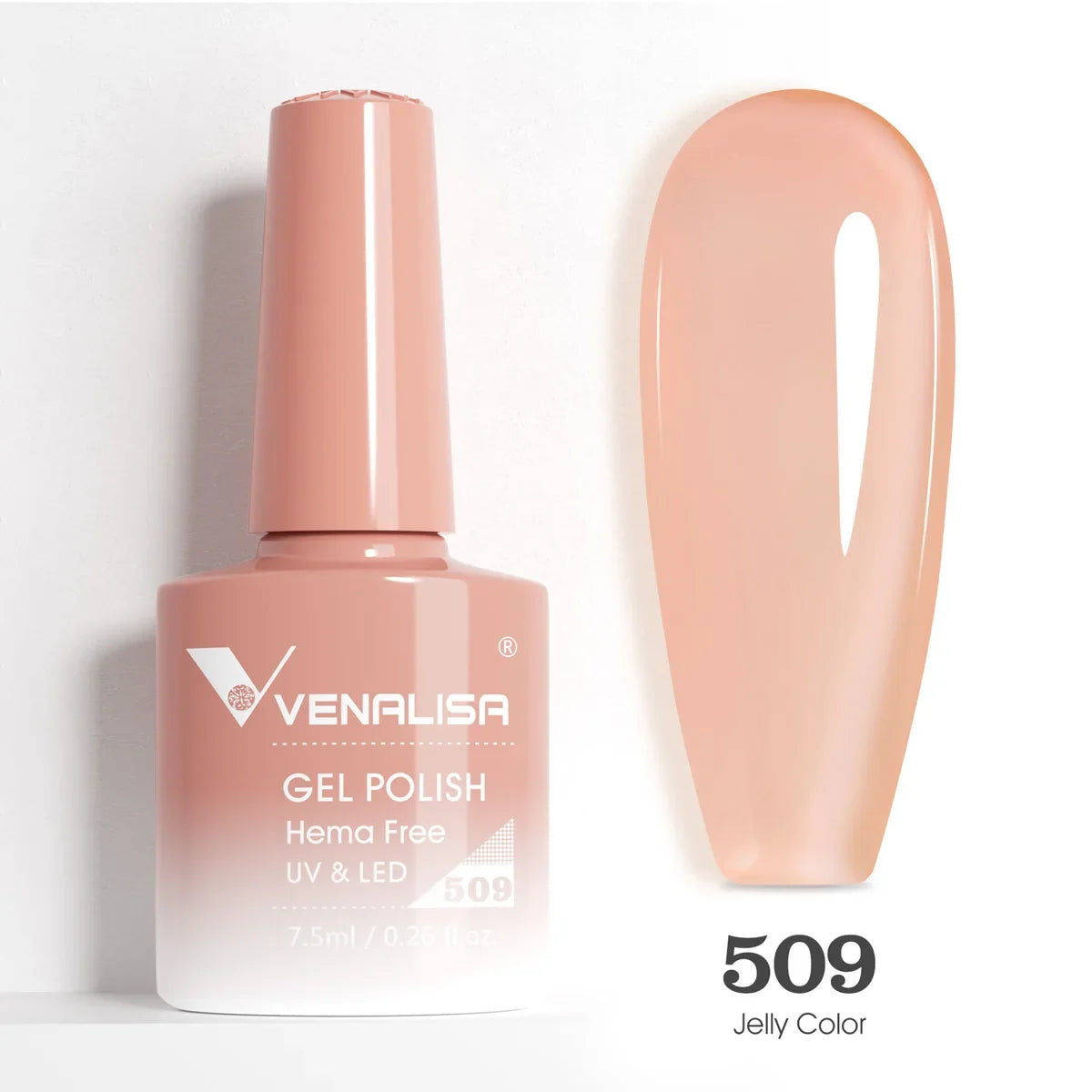 Venalisa HEMA TPO FREE Nail Gel Polish Glitter Gorgeous Full Coverage Soak Off UV LED French Nail Jelly Pink Nude Collection Tri Light Beauty