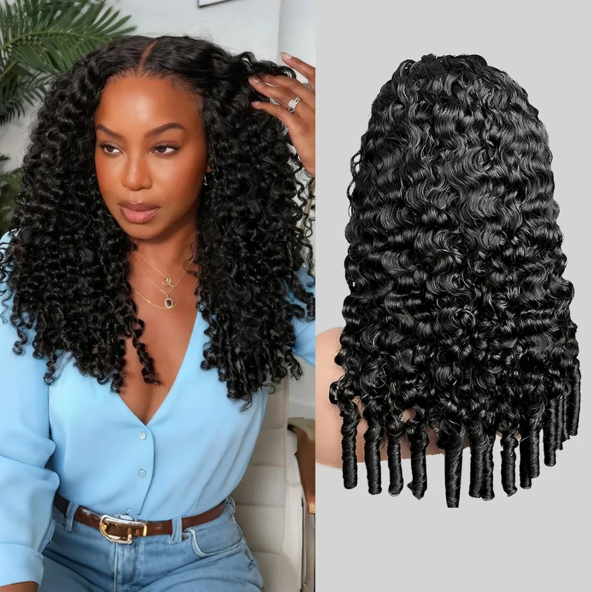 Deep Wigs Human Hair For Woman Burmese Curly Deep Wave Human Hair Wig 13x6 HD Lace Human Hair Wig on Clearance Sale LadyShow.Store