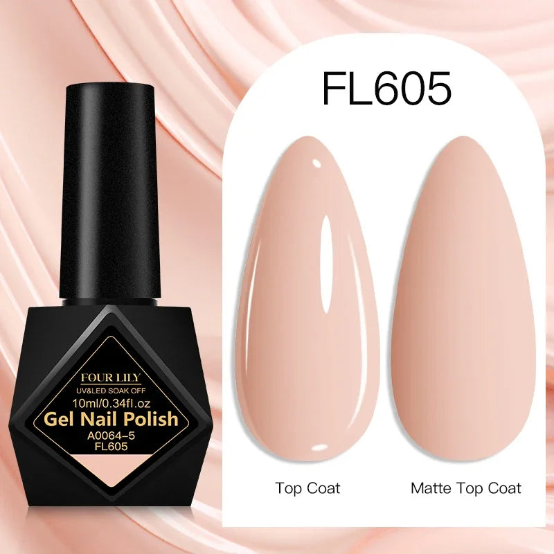 10ml Gel Nail Polish 162 Colors Nail Supplies Vernis Semi Permanent Nail Art Manicure Soak Off LED UV Gel Nail Varnishes Summer Tri Light Beauty