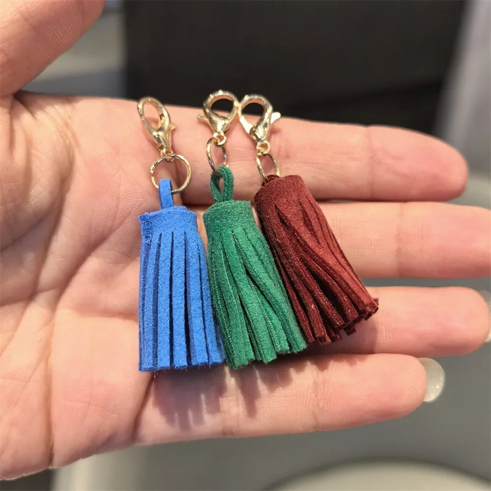 1Pcs Autumn Winter Maillard Tassel Pendant Shoe Charms Leather Flower Shoelace Buckle Sports Shoe Decoration Accessory Buckle Pi-Mart