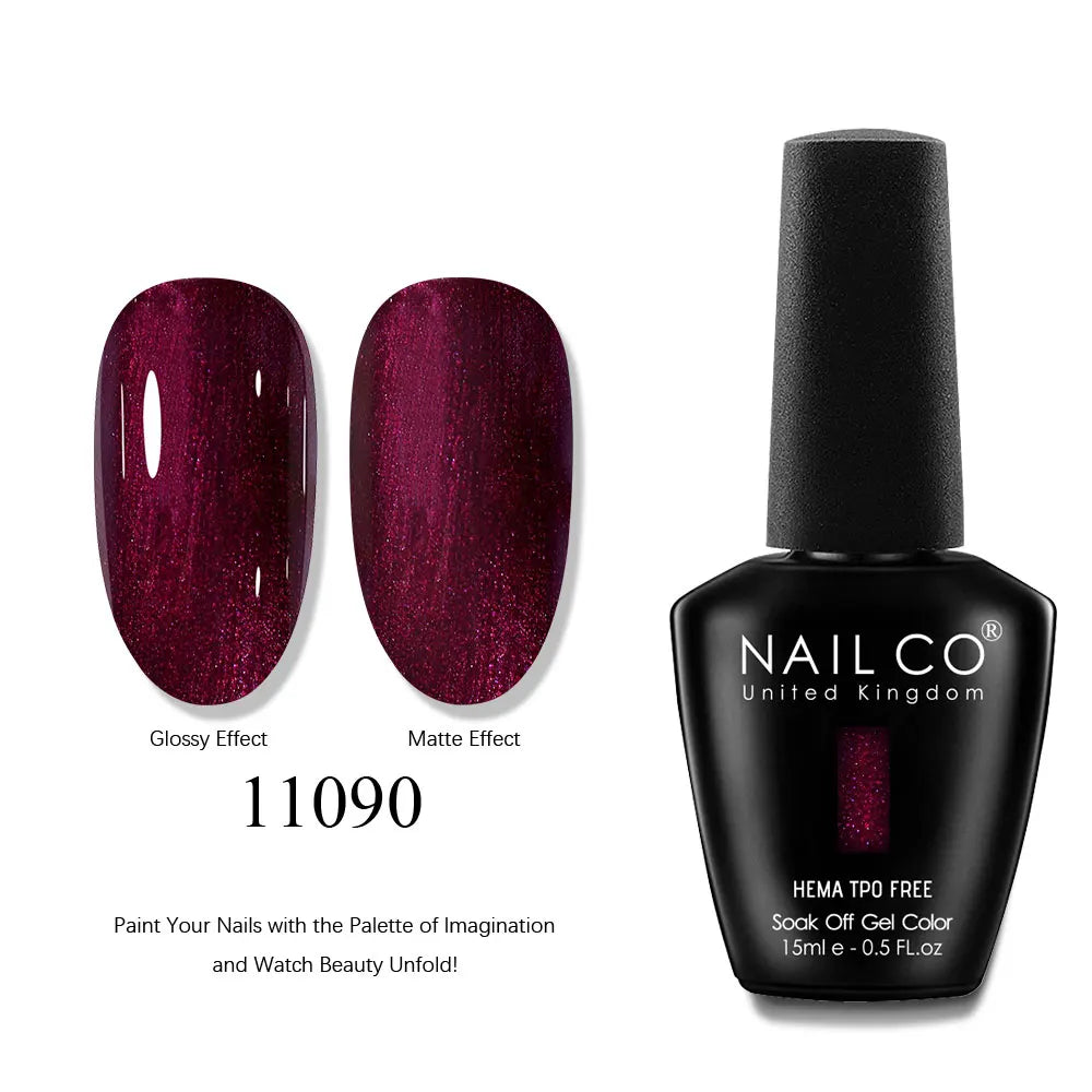 NAILCO 15ml Nails Art Gel Lack Polish Summer Hybrid Nail Varnish Manicure UV Top Coat Base HEMA TPO FREE Esmalte Nail Gel Polish Tri Light Beauty
