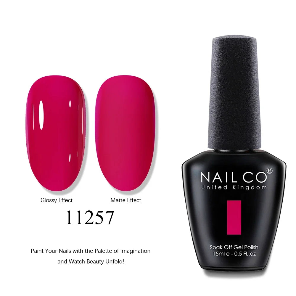 NAILCO 15ml Brown Nails Art Red Color Gel Nail Polish Semi-permanent UV Gel Polish Coffee Manicure Chocolate Hybrid Nail Varnish Tri Light Beauty
