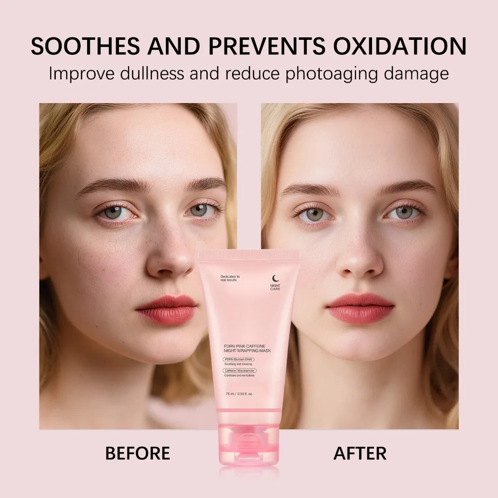 Korean Night Collagen Sleep Mask: Gently Firms, Reduces Puffiness for Refined Contours & Glass-Like Skin Pi-Mart