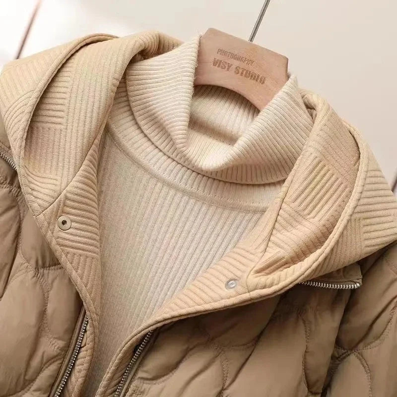 2025 Fashion Coats Korean Style Loose Cropped Coat Women Jacket Women Parkas Warm Puffer Jackets Casual Coat New Winter Clothes LadyShow.Store