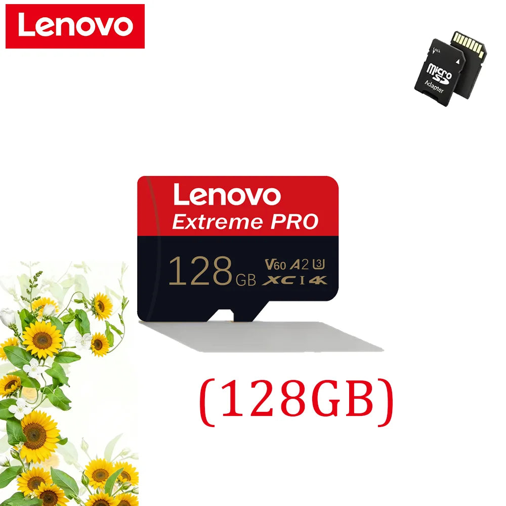 Lenovo 512GB Game-Exclusive Micro TF SD Card A2 V60 High Speed 4K Ultra-HD Video Flash Card 64GB Memory Card for Phone Camera PC LadyShow.Store