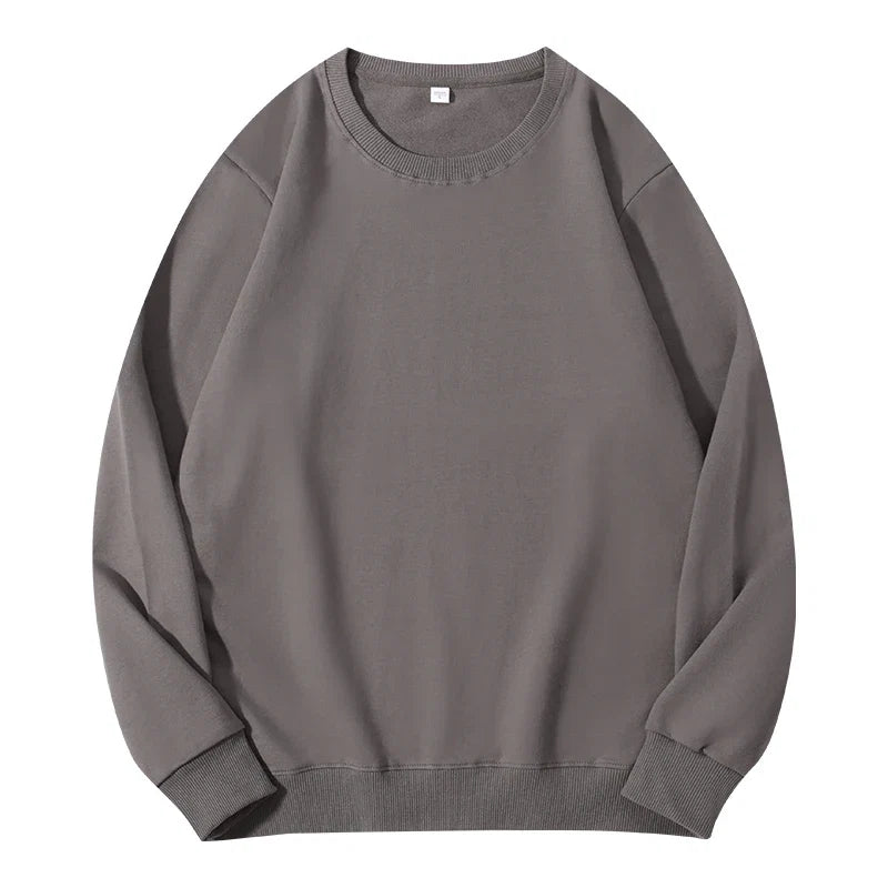 Autumn O-Neck Cotton Women's Sweatshirt Hoodies Basic Loose Casual Women Pullover Solid Sweatshirt Ladies Tops Factory Wholesale LadyShow.Store