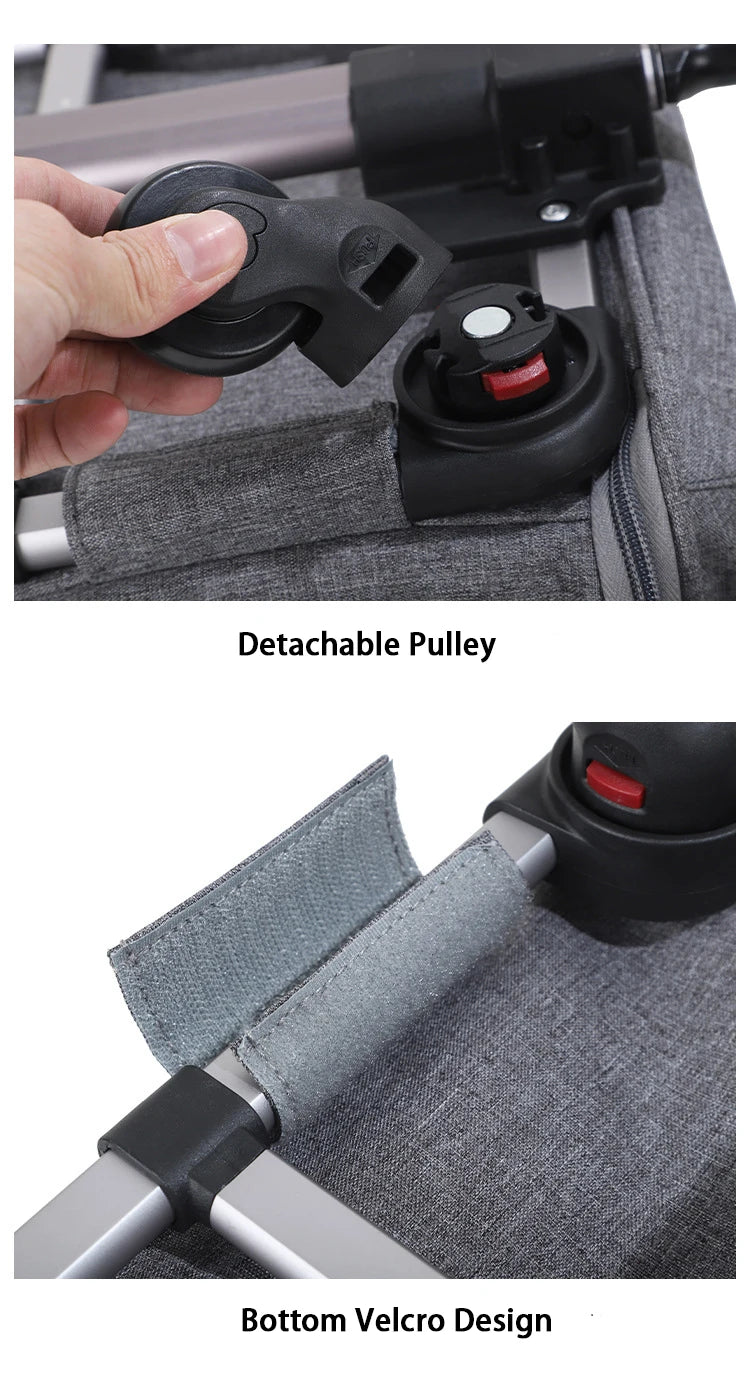 Pet Carrier with Wheels for Dogs Up To 15lbs & Cat  Airline Approved Dog Carrier Rolling Pet Carrier Foldable Pet Stroller Pi-Mart