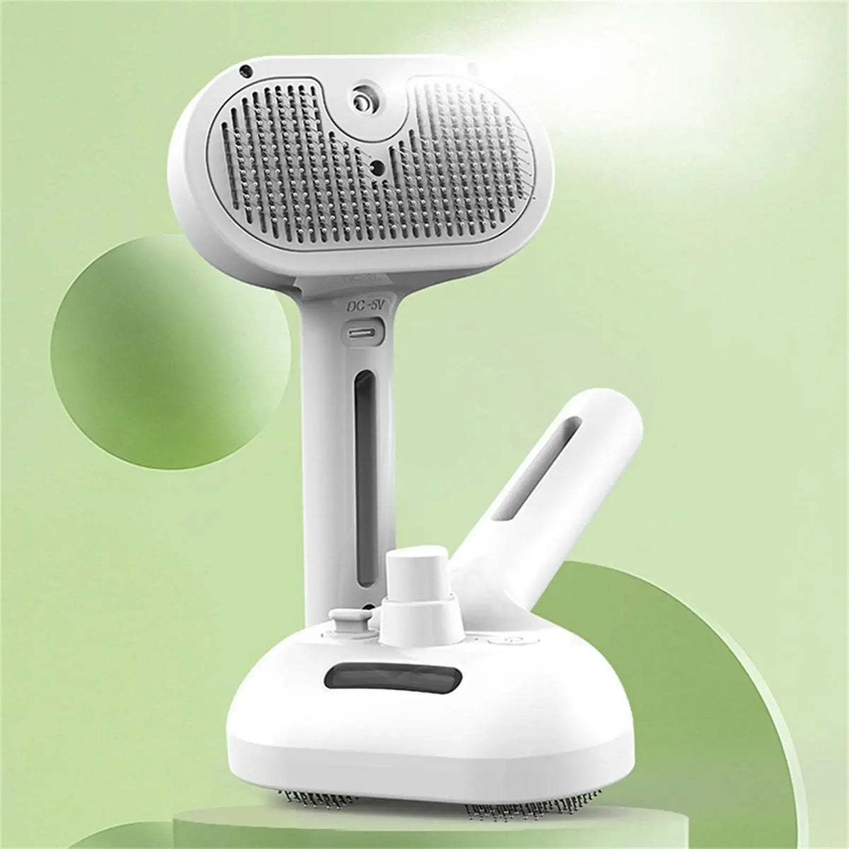 Steamy Dog Brush Electric Spray Cat Hair Brush 3 in1 Dog Steamer Brush for Massage Pet Grooming Removing Tangled and Loose Hair Pi-Mart