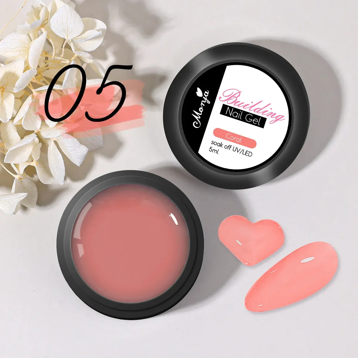 1 Jar White 3D Shaping Carving Non Stick Hand Extension Gel Nail Polish For Flower DIY Nail Art Extension Acrylic Nails Tools Tri Light Beauty