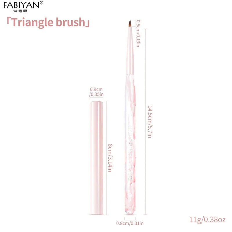 Nail Art Liner Brushes Elongated Lines Striping Drawing Painting Brushes For Manicure Beauty Salon Nails Products Manicure Tools Tri Light Beauty