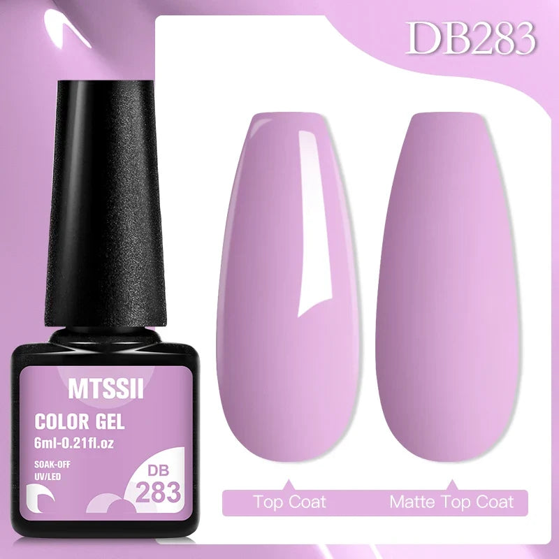 Mtssii 6ML Chocolate Color Gel Nail Polish Brown Semi Permanent UV Gel Autumn Winter Popular Soak Off Nail Art Gel Varnishes Tri Light Beauty