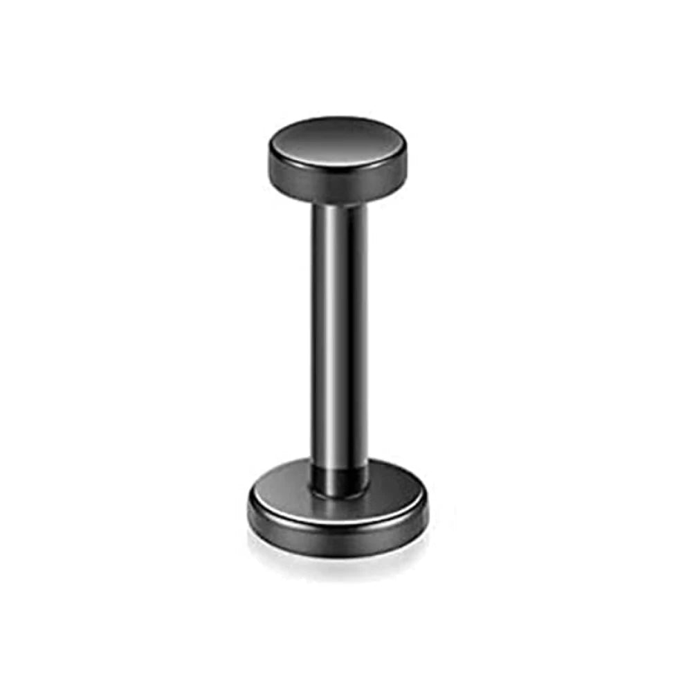WKOUD 16G Stainless Steel Lip Labret Piercing Crystal Ball Monroe Lip Stud Helix Tragus Conch Piercing Cartilage Earrings Black Pi-Mart