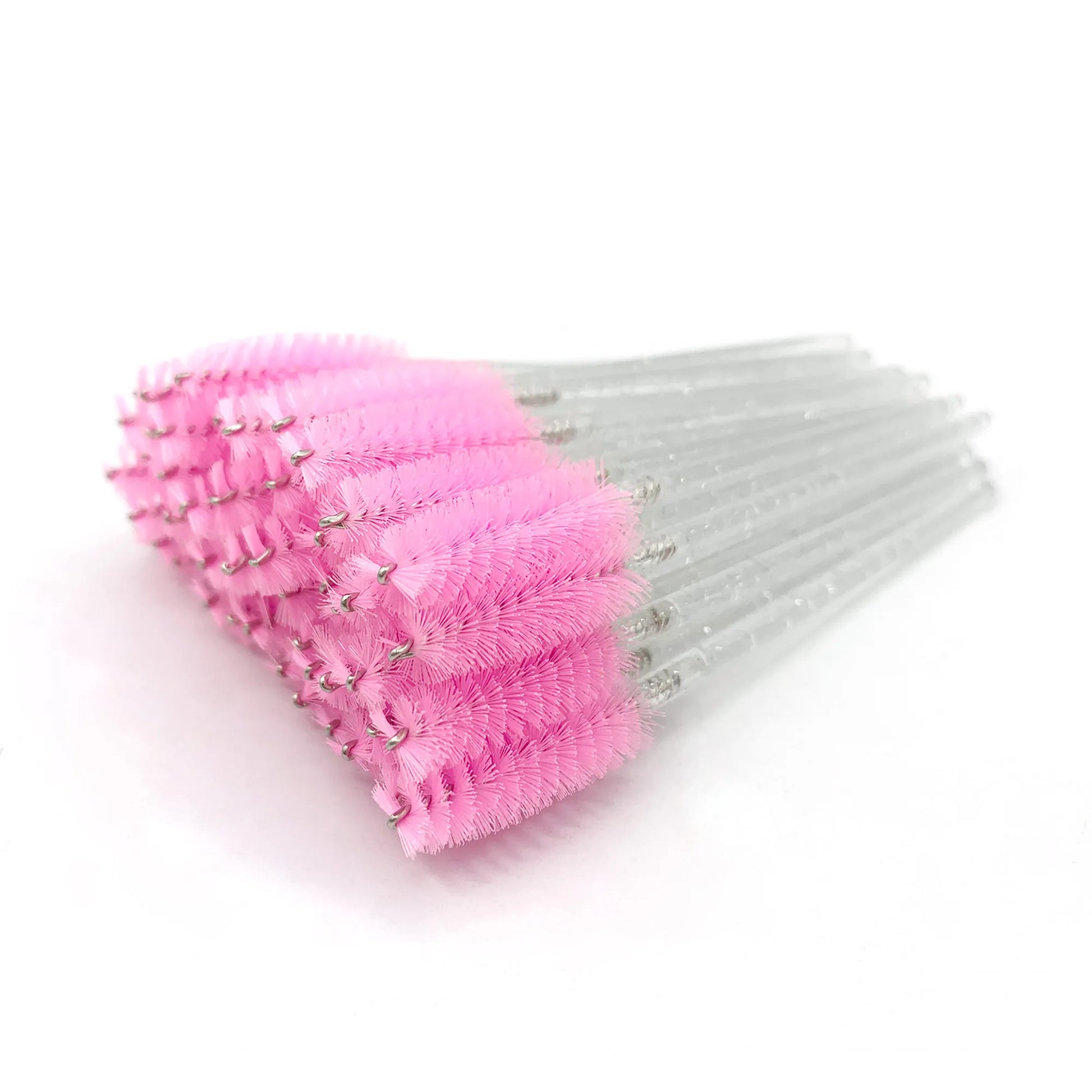 Disposable Eyelashes Brushes Crystal Diamond Handle Lash Brush Eyebrow Mascara Wands Eyelash Extension Supplies Makeup Tools Pi-Mart