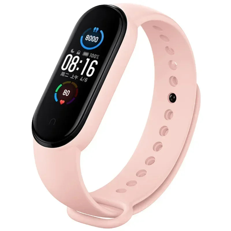 Watch Strap For Xiaomi Mi Band 7 6 5 4 3 Wristband Silicone Bracelet Wrist Straps MiBand 3/4 band5 band6 Smartwatch Accessories LadyShow.Store