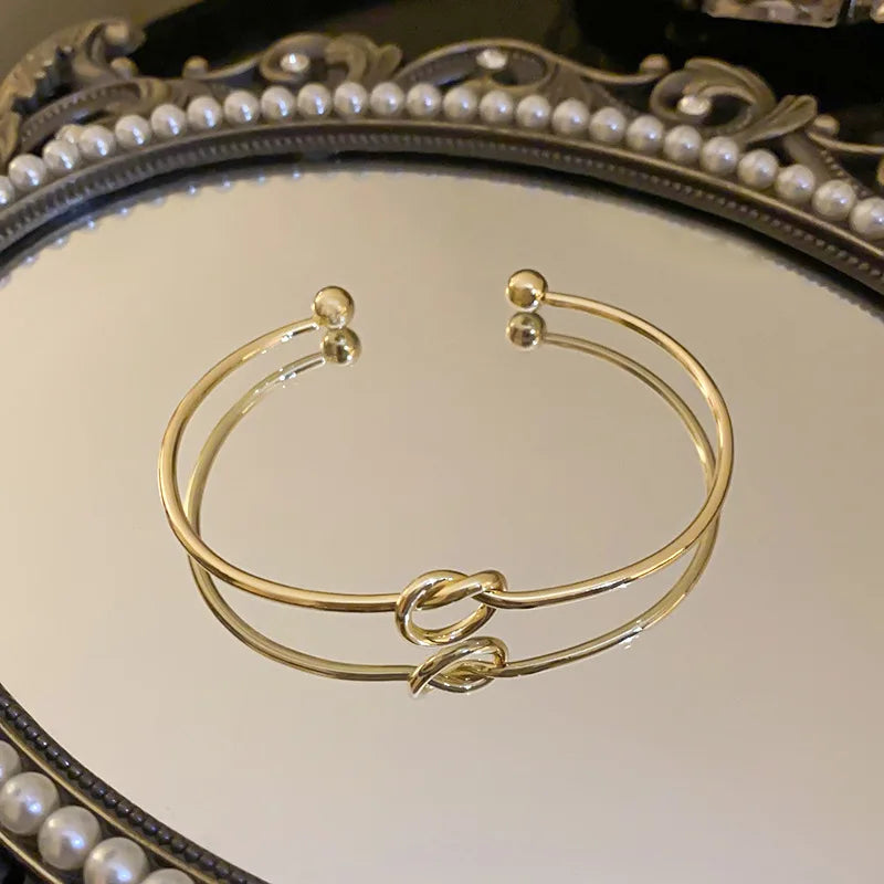 Stainless Steel Bracelets Vintage Men's Fashion Woven Twist Texture Bangles for Women Jewelry Statement Streetwear Goth Gifts Pi-Mart