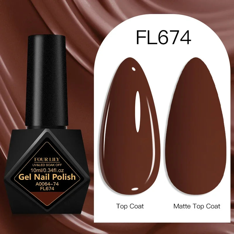 10ml Gel Nail Polish 162 Colors Nail Supplies Vernis Semi Permanent Nail Art Manicure Soak Off LED UV Gel Nail Varnishes Summer Tri Light Beauty