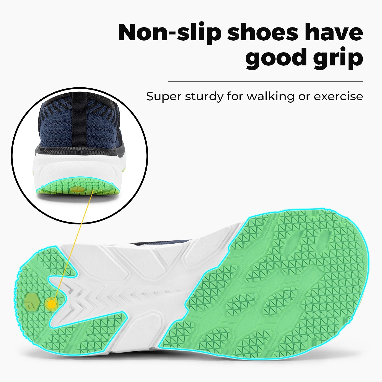 FitVille Wide Toe Box Shoes for Men Cushioned Well Extra Wide Width Shoes Non Slip Wide Lightweight Breathable Running Shoes Pi-Mart