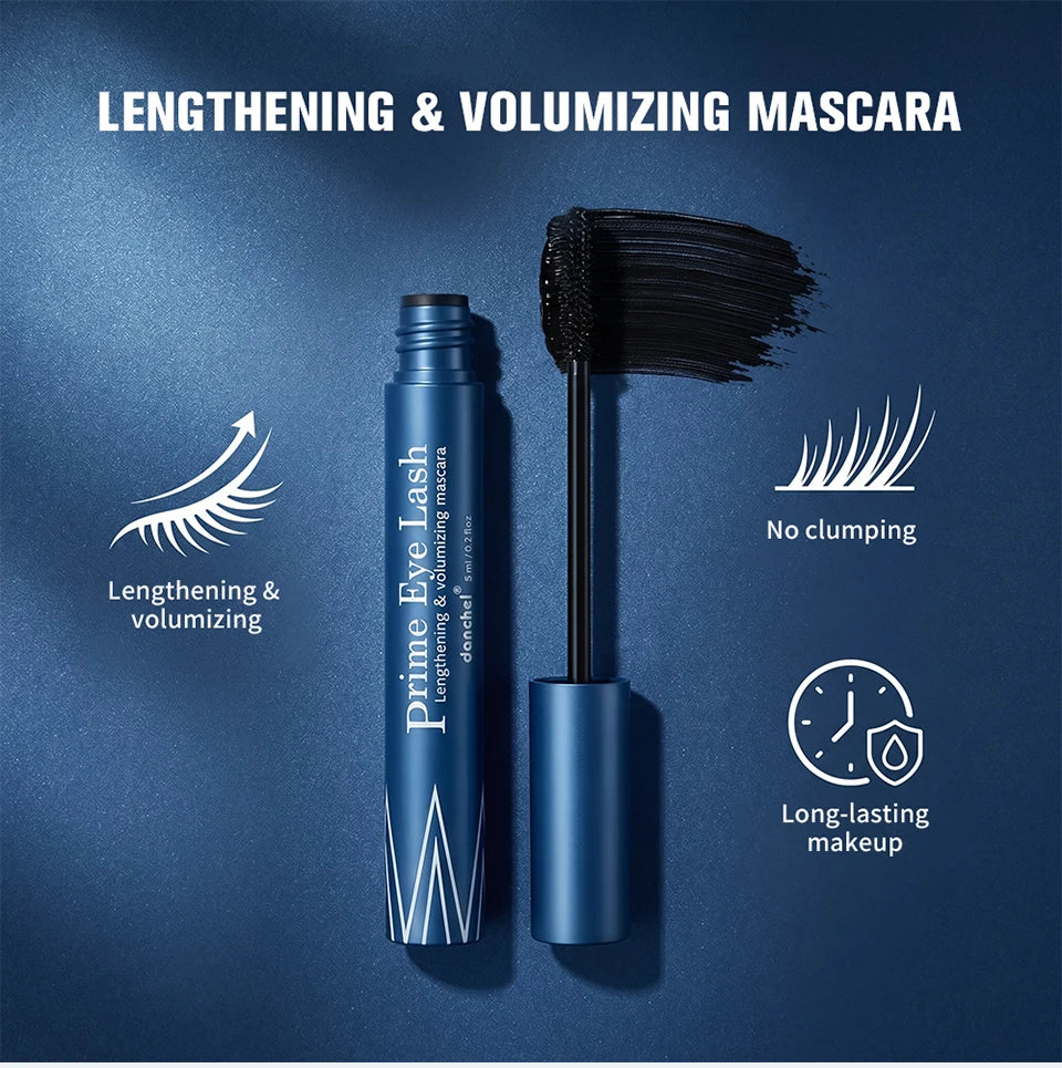 Lengthening & Volumizing Mascara Water-Resistant Long-Lasting Nourishing Strengthen Mascara Glossy Natural Finish Eye Makeup Pi-Mart
