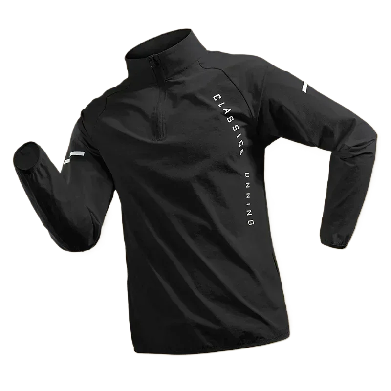 Men Running Jackets Gym Zipper Hooded Sport Jacke Jogging Training Fitness Sweatshirt Casual Running Sportswear LadyShow.Store
