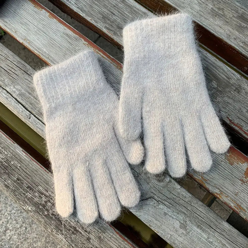 Fashion Elastic Outdoor Warm Thick Winter Gloves Mittens Full Finger Gloves Pi-Mart