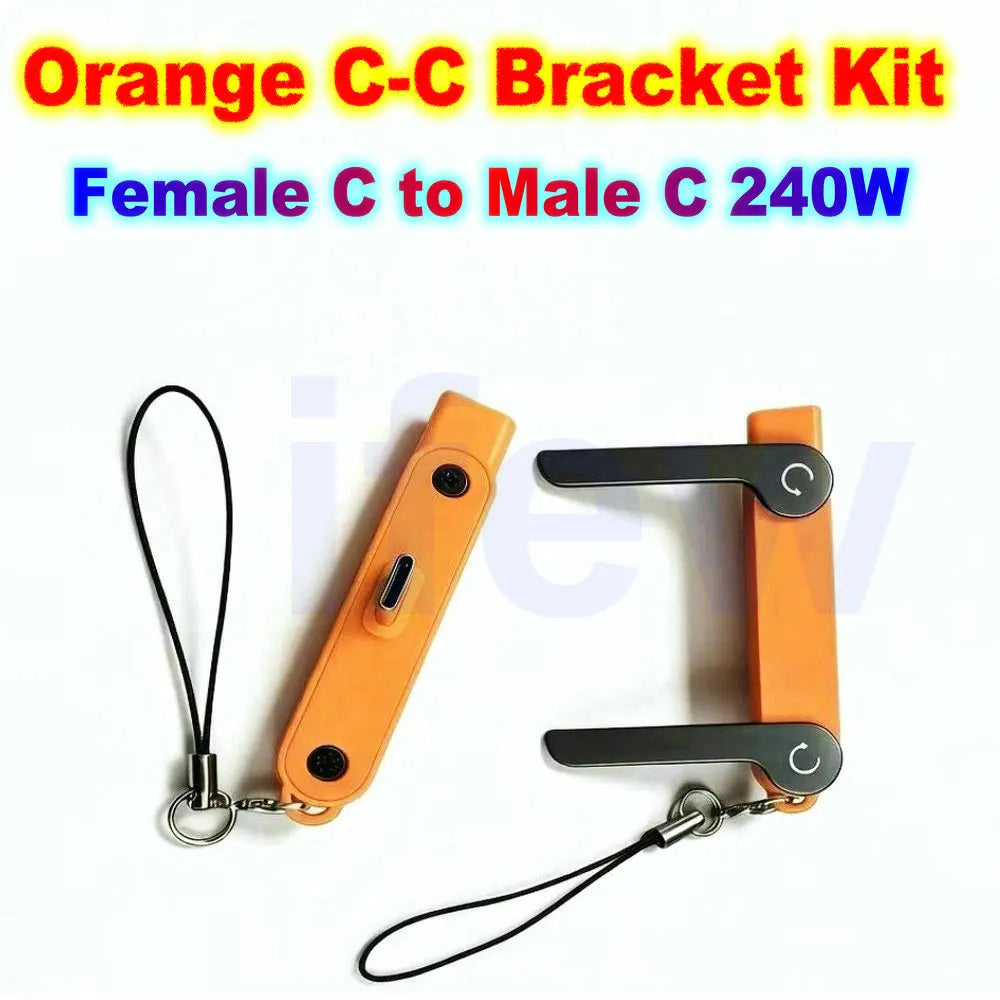 USB Type C Flat Phone Charger Fast Charging Cable C Kick Cable Stand Invisible Support Foldable Holder Charge Bracket For iPhone Pi-Mart