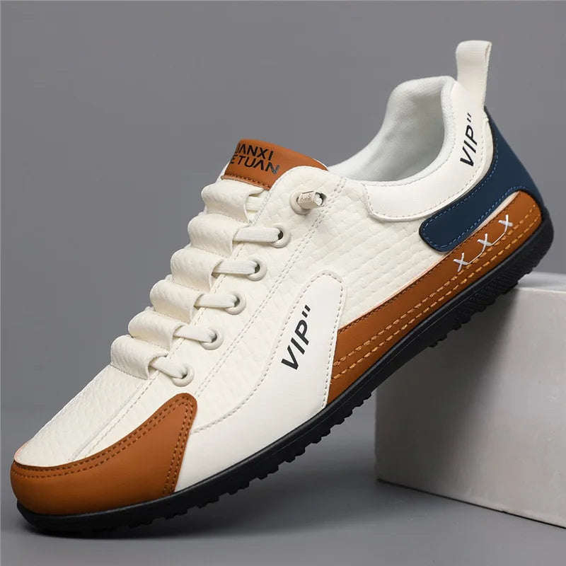 Mens 2026 Trendy Lightweight Loafers Soft Sole Breathable Slip On Casual Driving Shoes Comfortable Flat Simple Style Pi-Mart