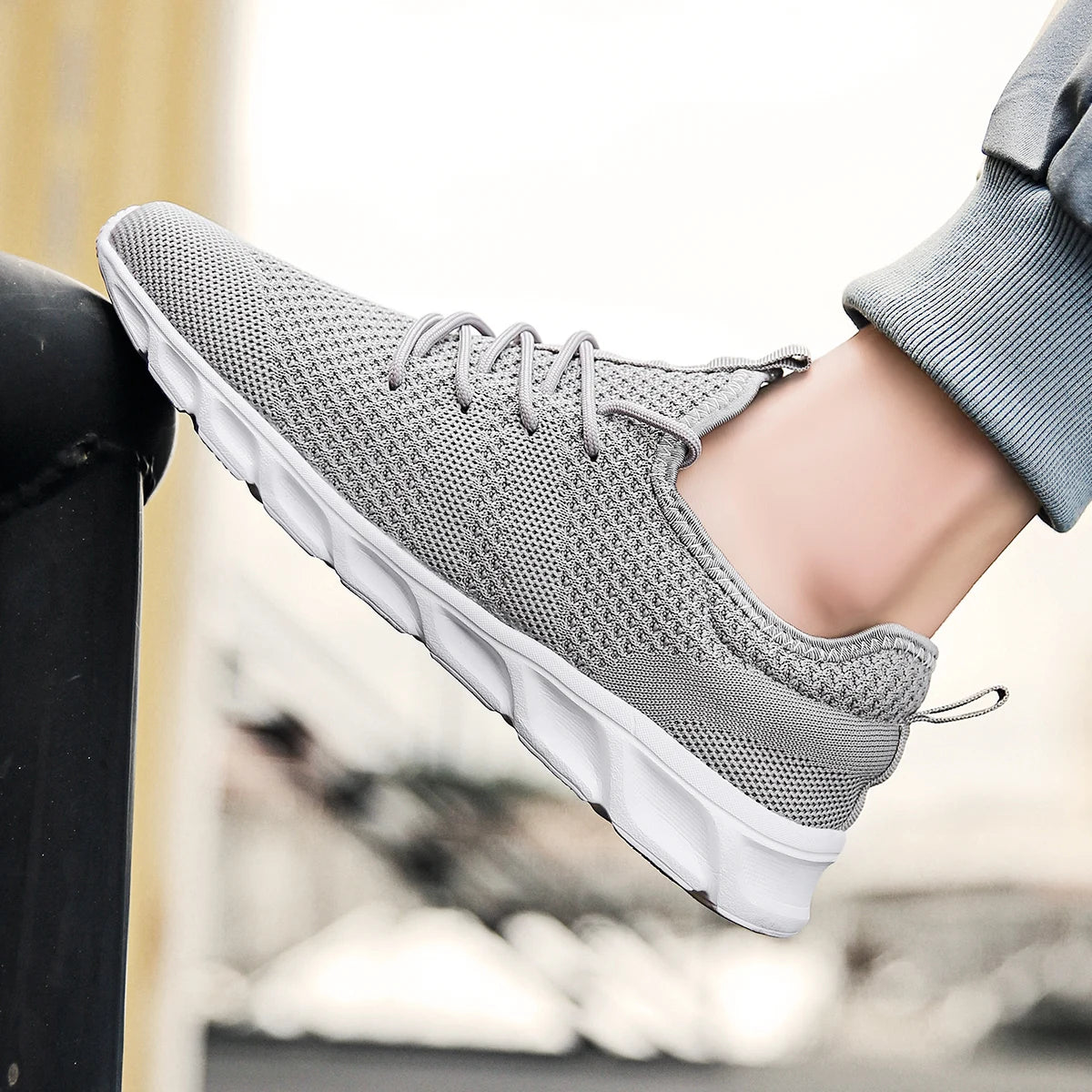 Breathable Men's Sneaker Casual Antiskid and Wear-resistant Jogging Men Sport Shoes Hot Sale Light Man Running Comfortable Pi-Mart