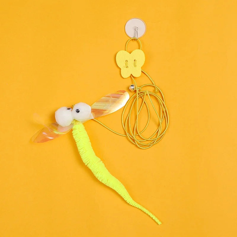Interactive Cat Toy Hanging Simulation Cat Toy Funny Self-hey Interactive Toy for Kitten Playing Teaser Wand Toy Cat Supplies Pi-Mart