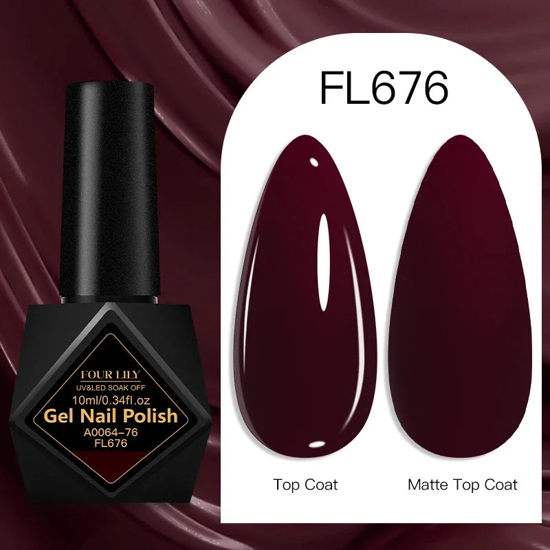 10ml Gel Nail Polish 162 Colors Nail Supplies Vernis Semi Permanent Nail Art Manicure Soak Off LED UV Gel Nail Varnishes Summer Tri Light Beauty