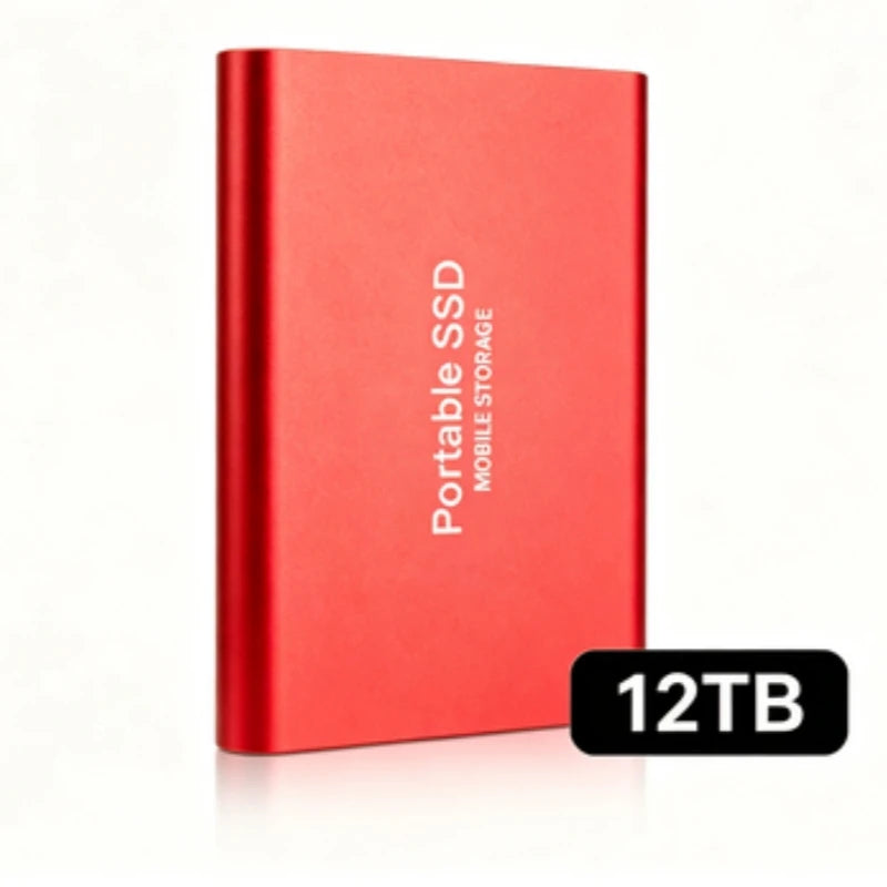 Portable External SSD, 1TB-16TB Large Capacity USB3.1 High Speed Solid State Drive, Lightweight Storage for Laptop, Desktop, Mac Pi-Mart